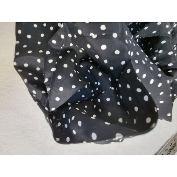 Vintage Joan Walters Women Black Polka Dot High Waist Pleated Dress Pants Size 6 - Picture 11 of 11